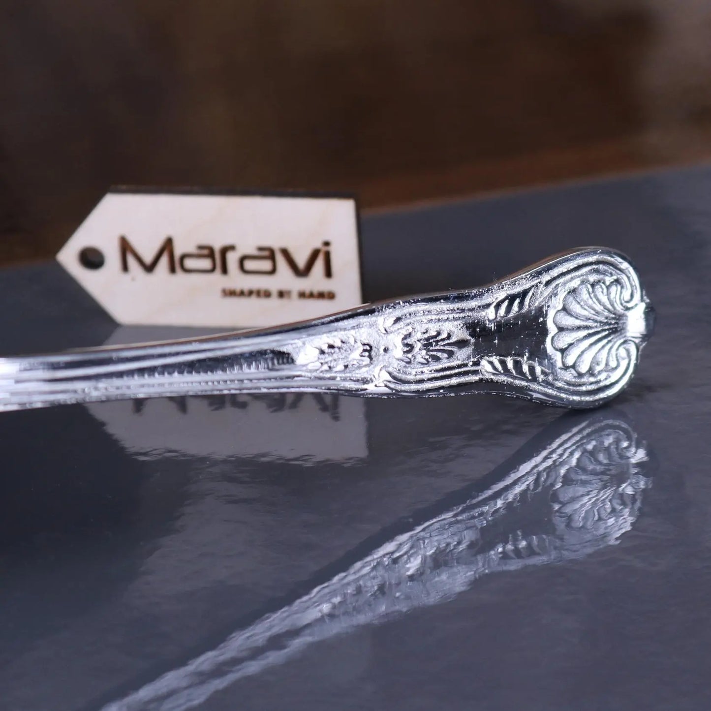 Replica Kings Cake Server Silver Plated Maravi
