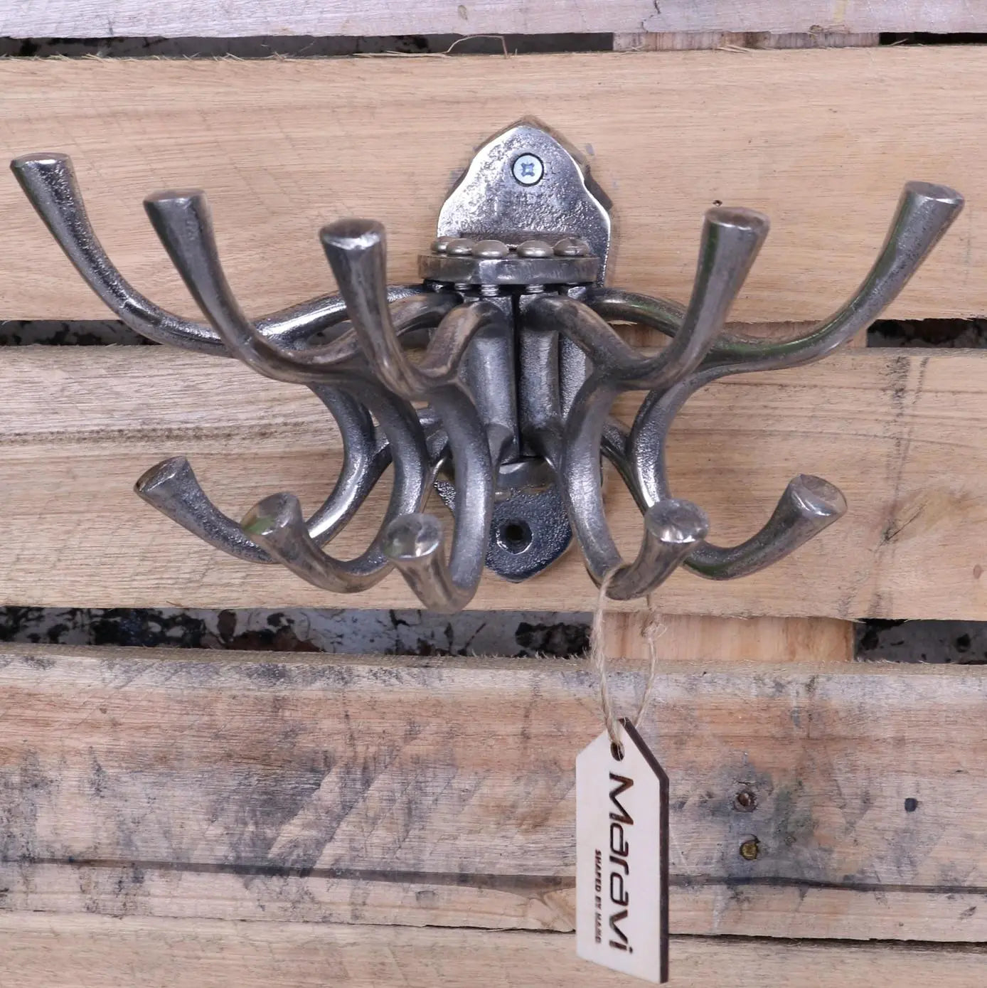 Kesda 5 Way Swivel Coat Hooks Vintage Finish - Main Image