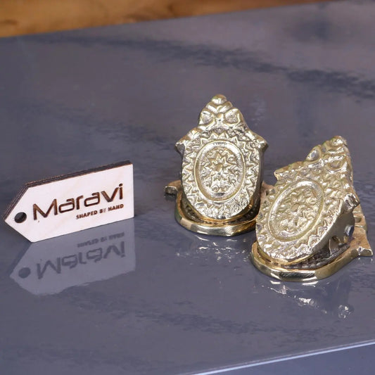 Jarhi Ornate Georgian Design Luxury Paper Clip Set of 2 - Gold Colour Main Image
