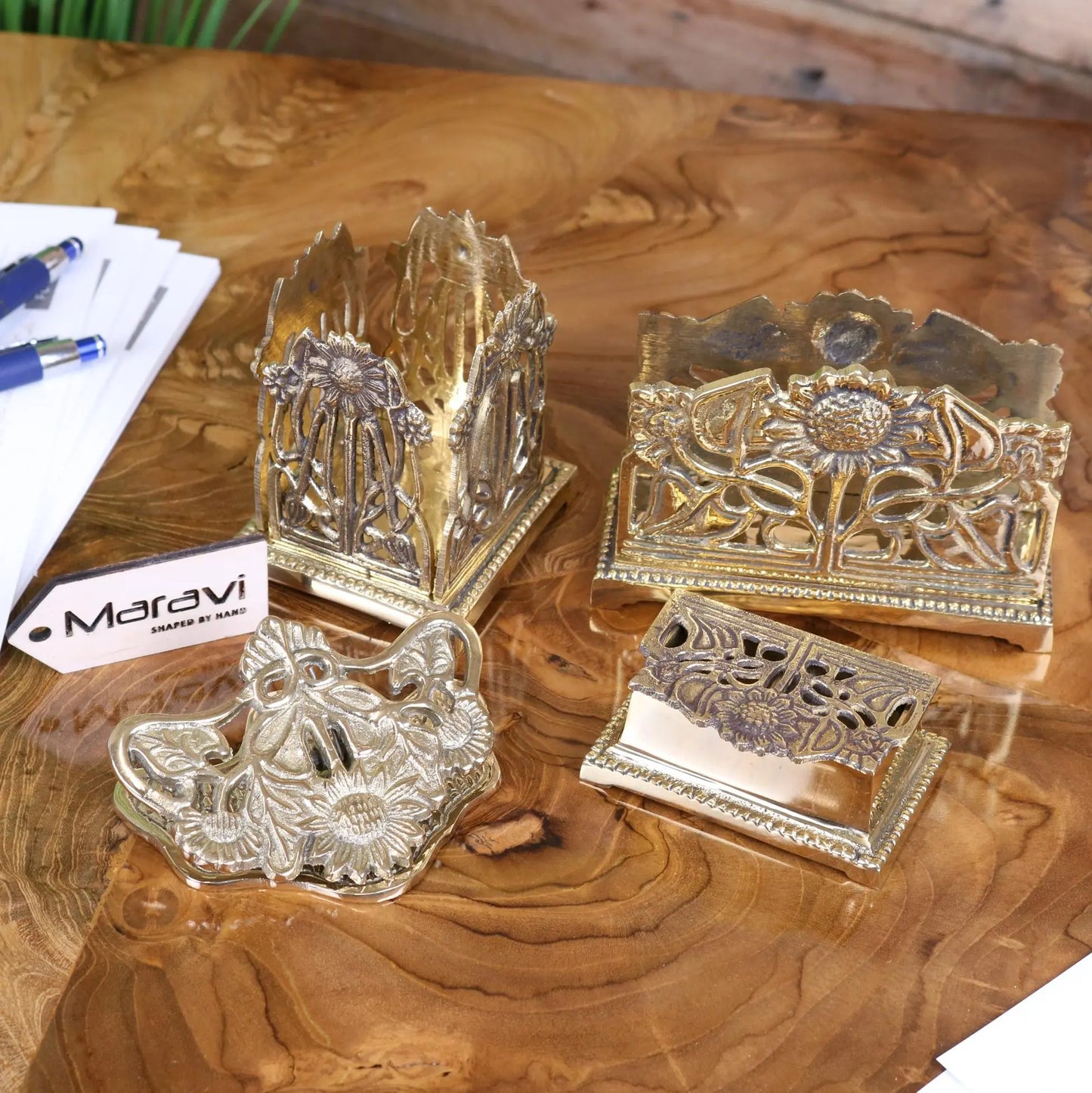 Newsa Sunflower Design Luxury Desk Accessories - Main Image