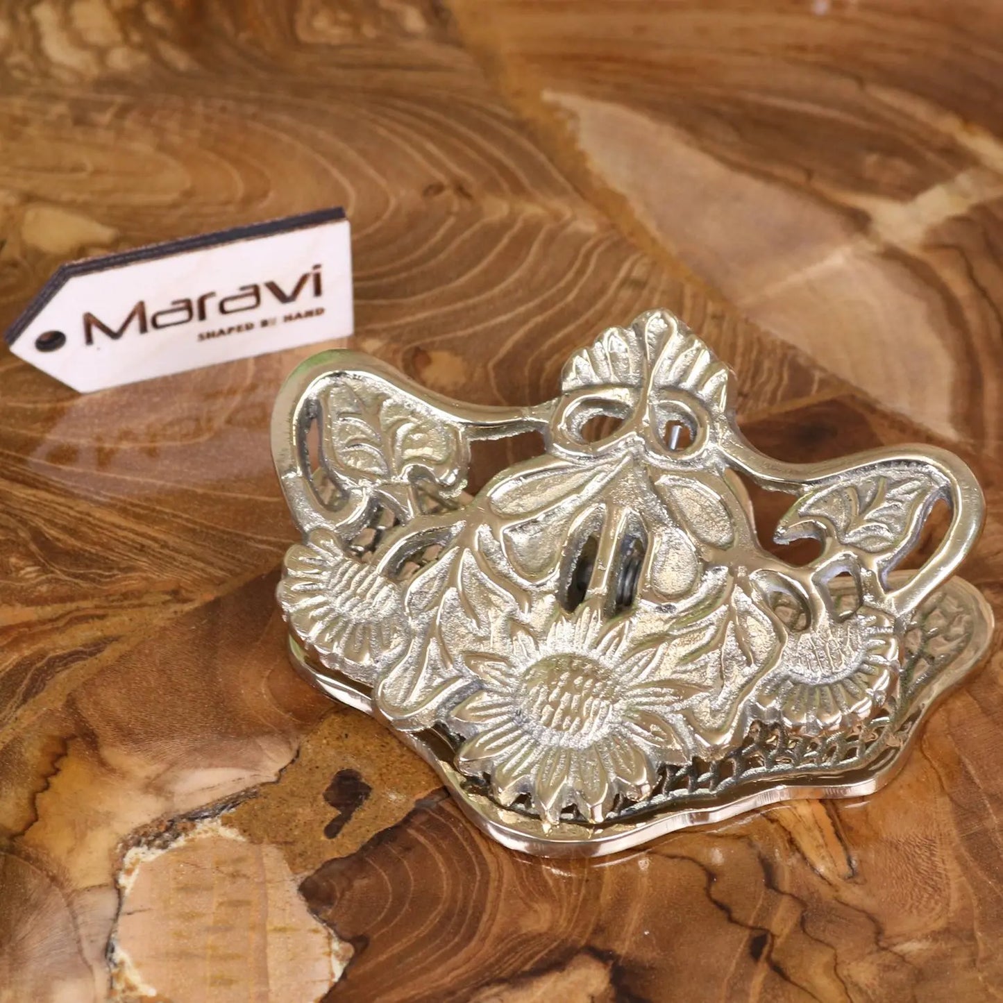 Newsa Sunflower Design Luxury Desk Accessories - Paper Clip Top View