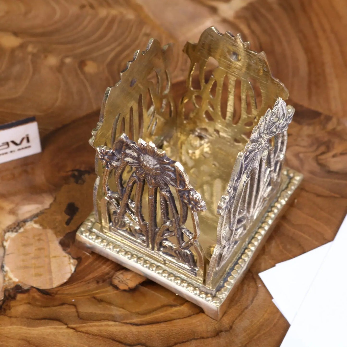 Newsa Sunflower Design Luxury Desk Accessories - Pen Pot Top View