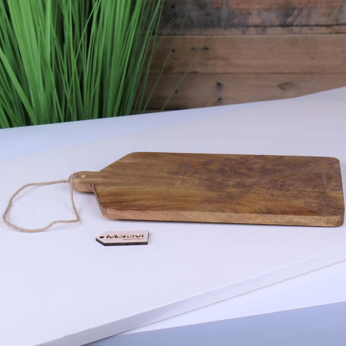 Tingda 30cm Engraved Serving Board - Side View