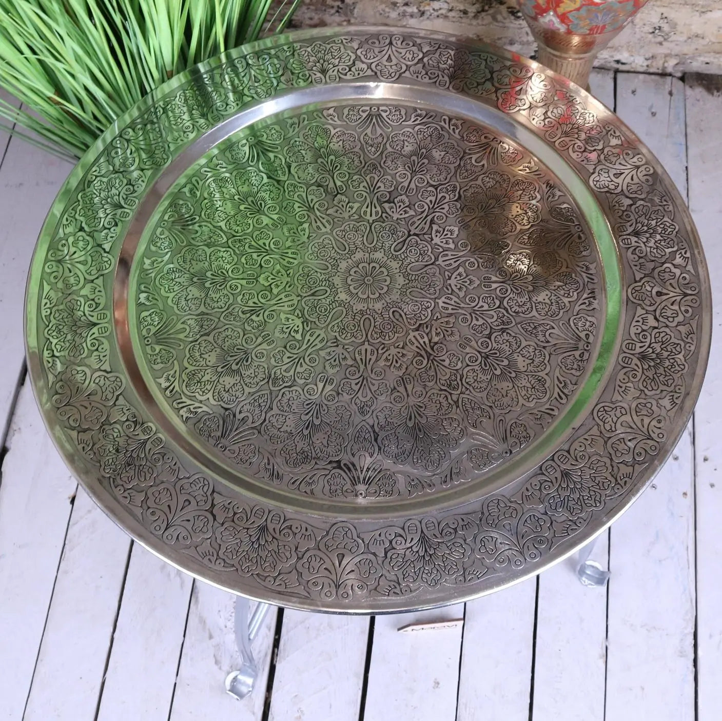 Jadida Moroccan Tray Table 60cm - Top View