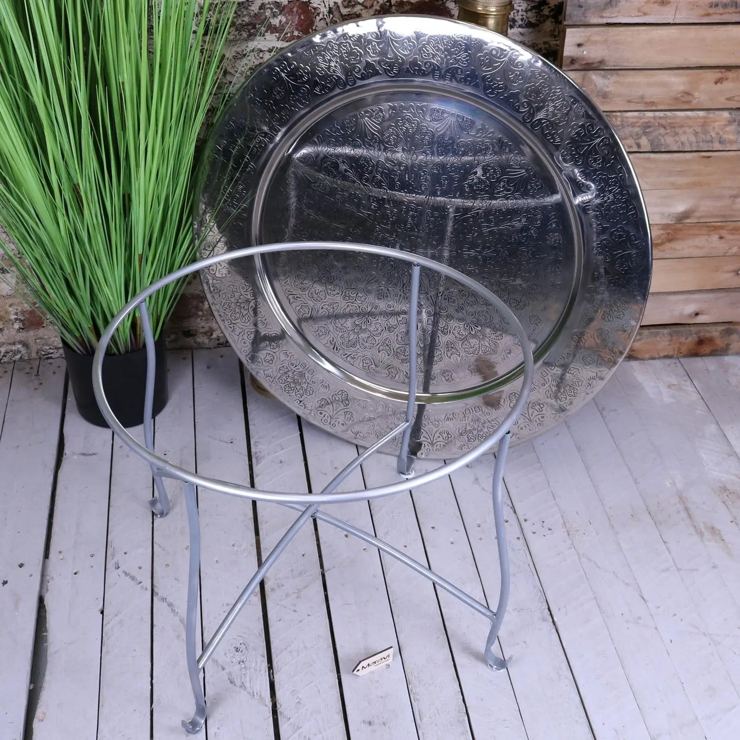 Jadida Moroccan Tray Table 80cm - Tray Removed