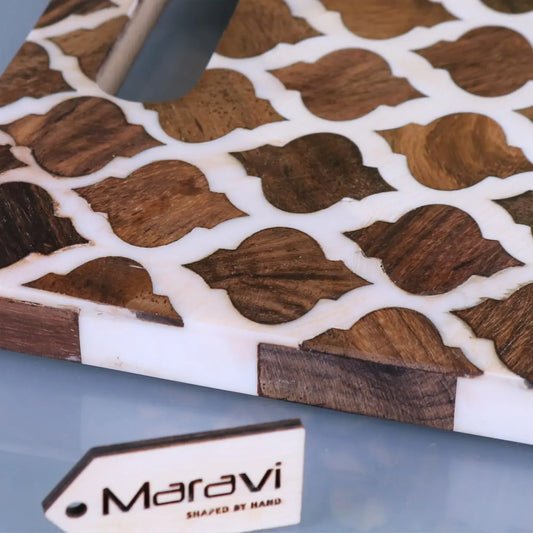 Ouzoud Moroccan Style Serving Board - Closeup of Edge