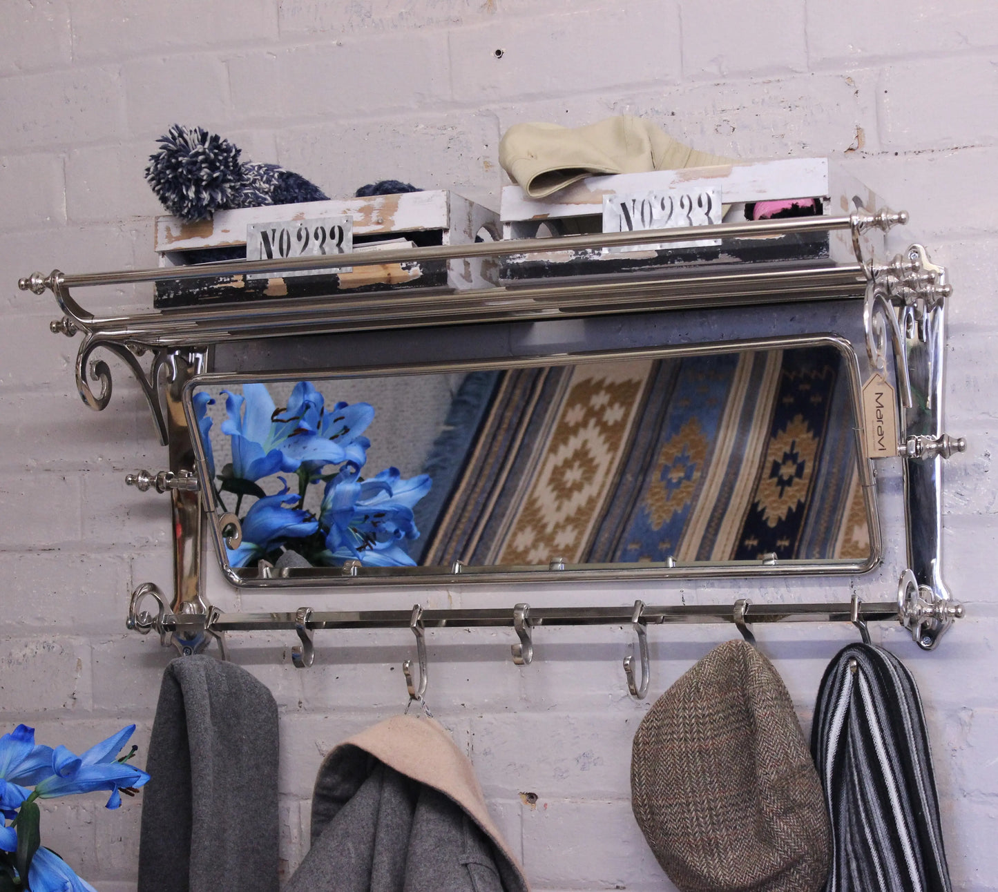 Lohit Train Luggage Rack with Mirror Main Image