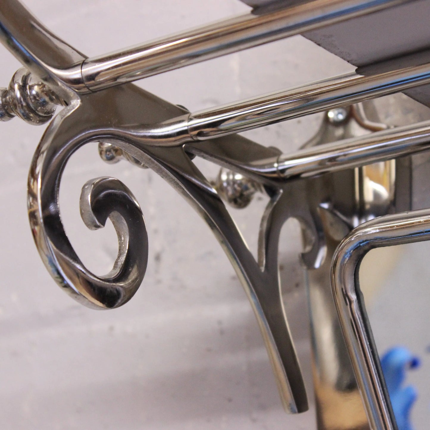 Lohit Train Luggage Rack with Mirror Decoration Closeup