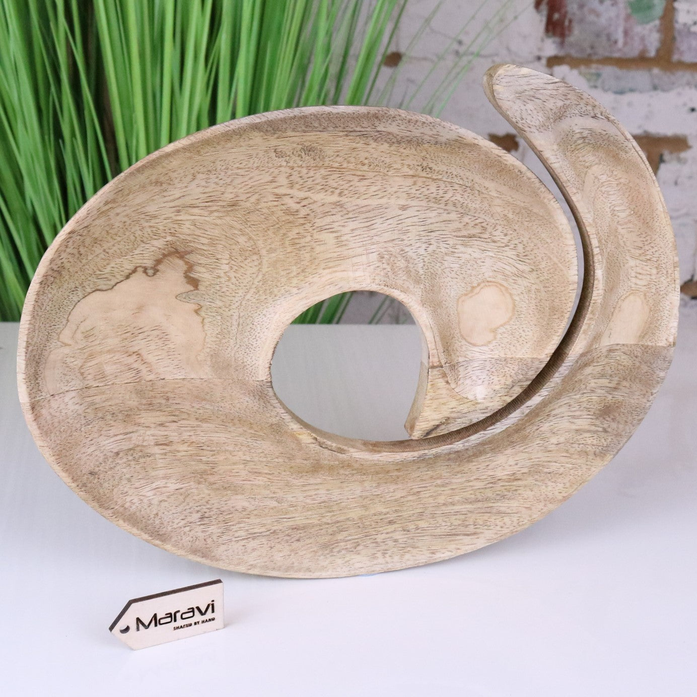 Nira Z-Shaped Side Table Mango Wood - New Item
