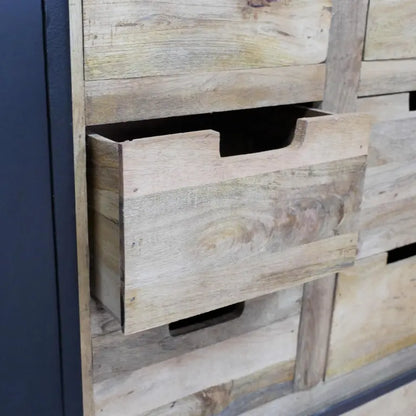 Jodhpur Loft Industrial Sideboard Cabinet - Drawer Open