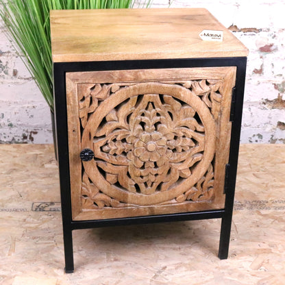Adhara Mango Wood Bedside Cabinet- Main Image