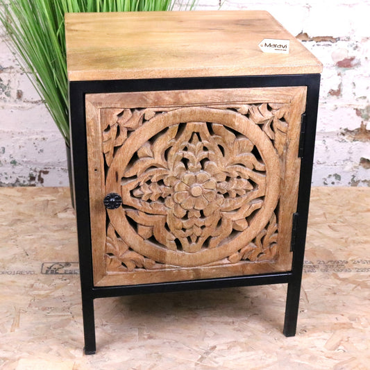 Adhara Mango Wood Bedside Cabinet- Main Image