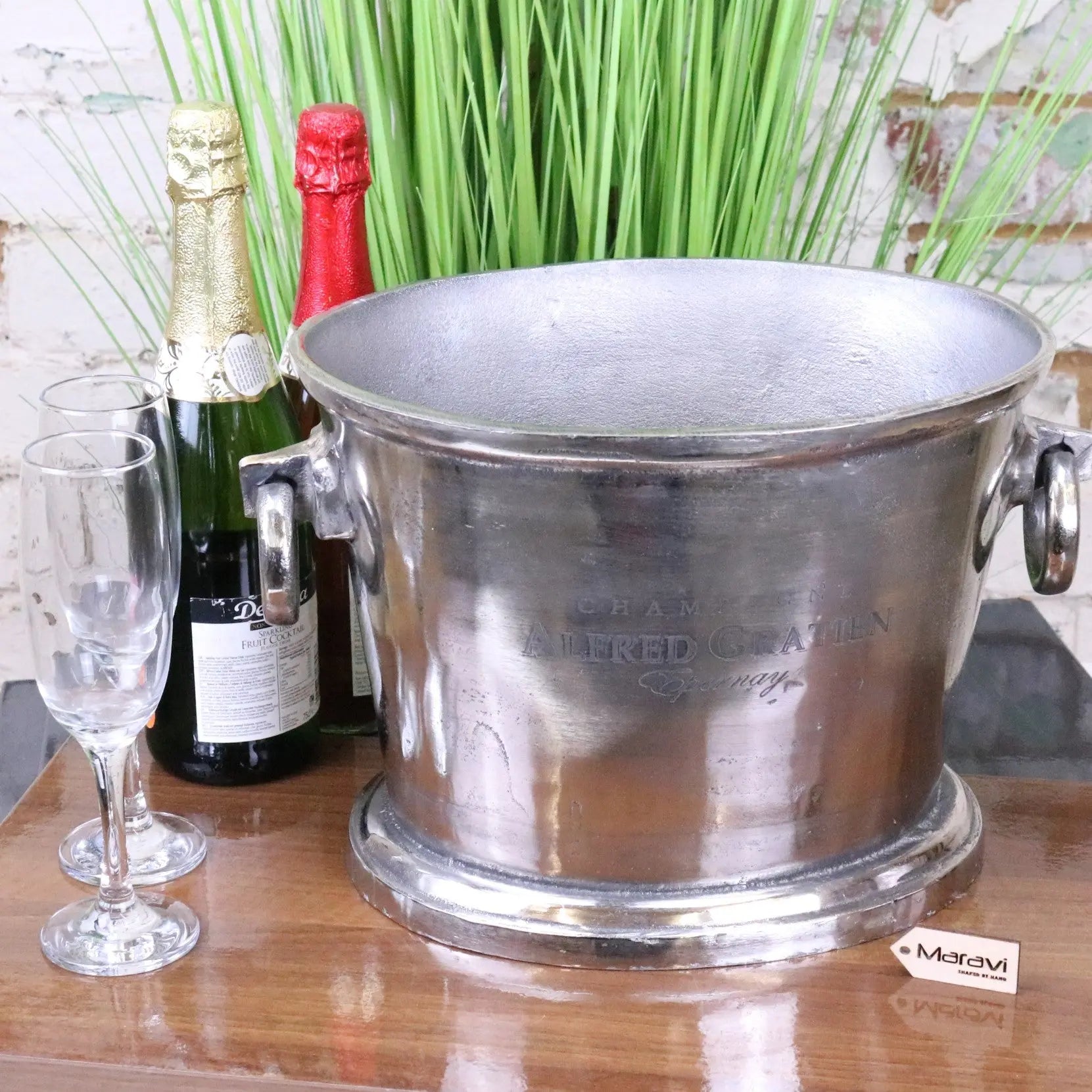 Alfred Gratien Luxury Ice Champagne Bucket - Empty Bucket Front View