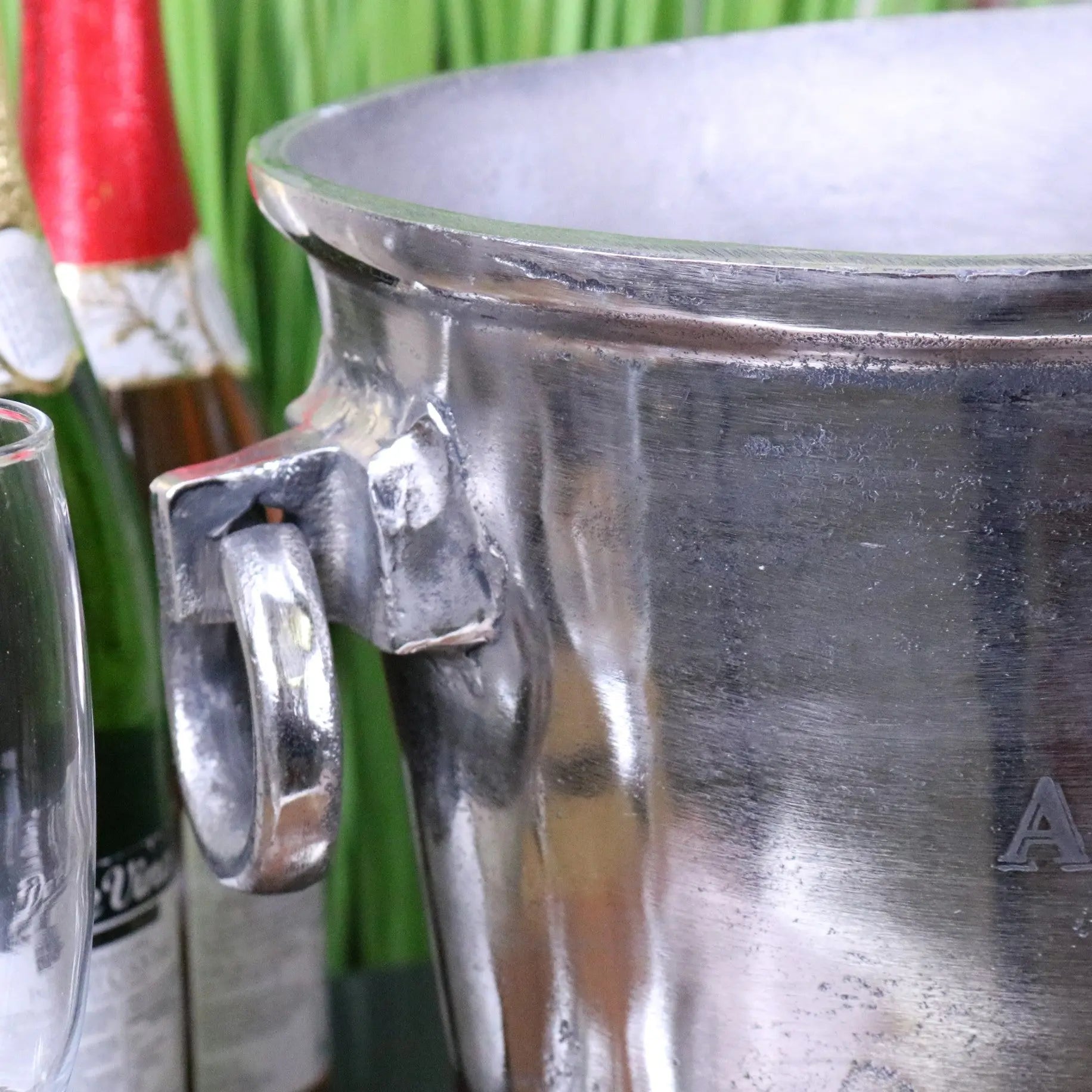 Alfred Gratien Luxury Ice Champagne Bucket - Closeup of Handle