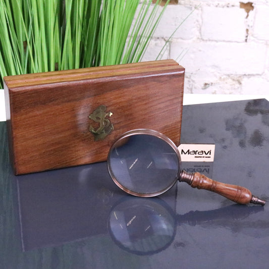 Anira Magnifying Glass Vintage Style In Presentation Box - Main Image