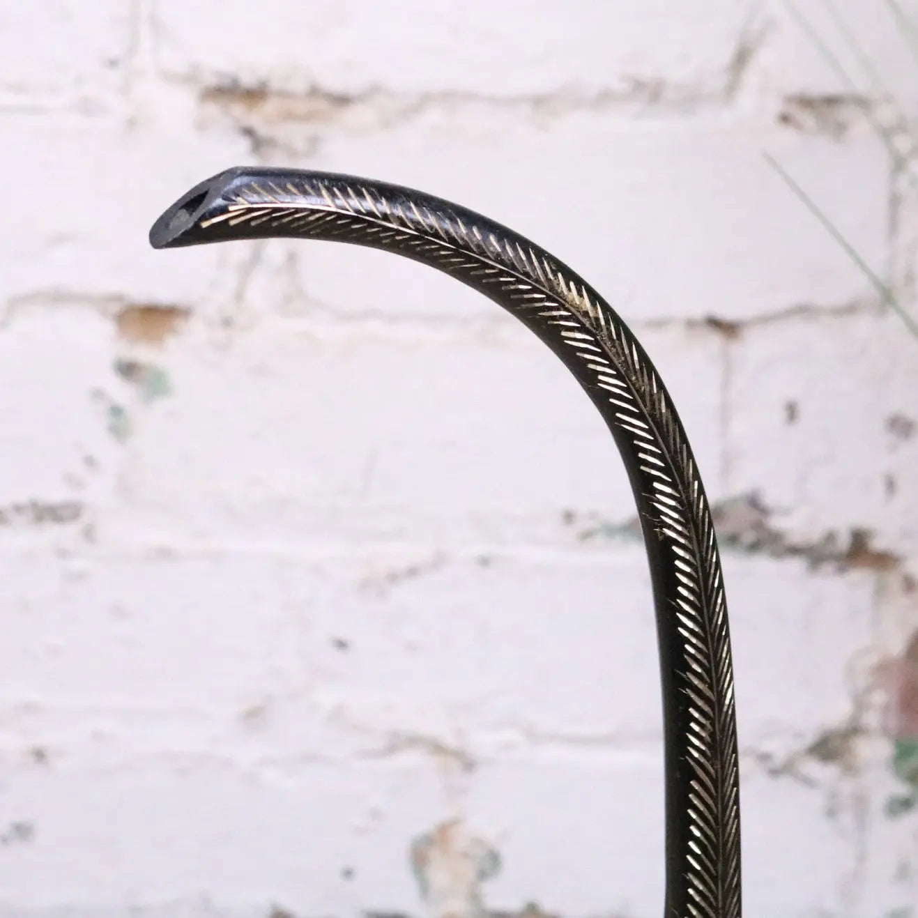 Aravalli Aftaba Brass Arabian Jug Vase Ornament 76cm - Closeup of Spout