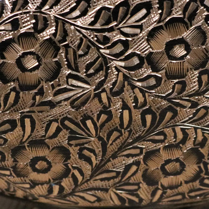 Aravalli Aftaba Brass Arabian Jug Vase Ornament 76cm - Closeup of Etching Detail