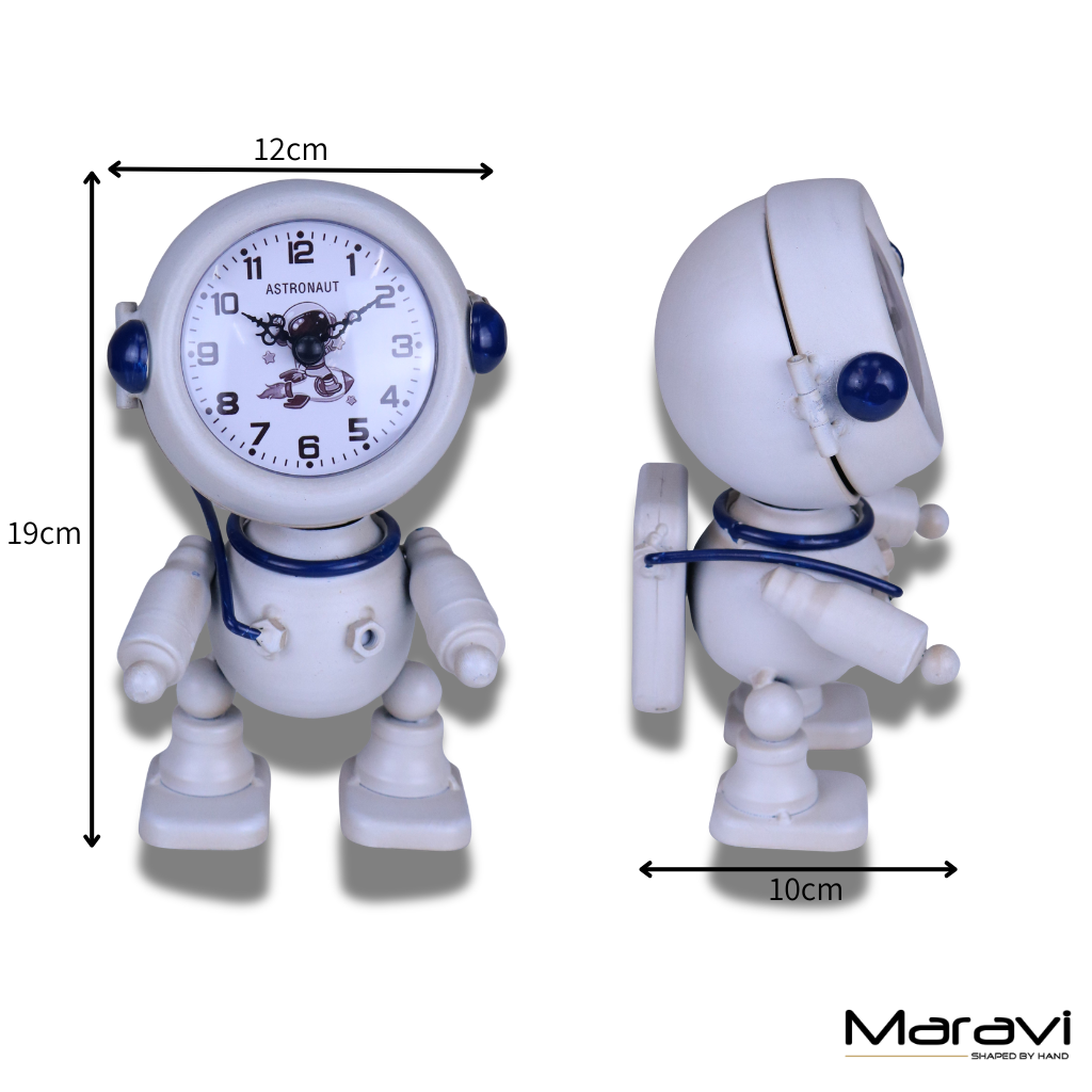 Astronaut Space Clock 19cm - Dimensions