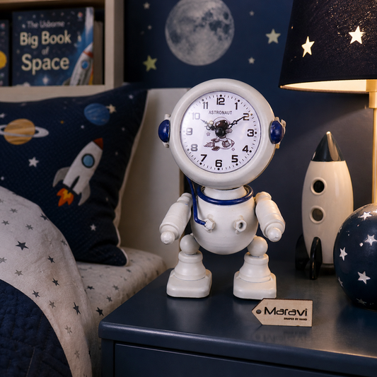 Astronaut Space Clock 19cm - Lifestyle Image