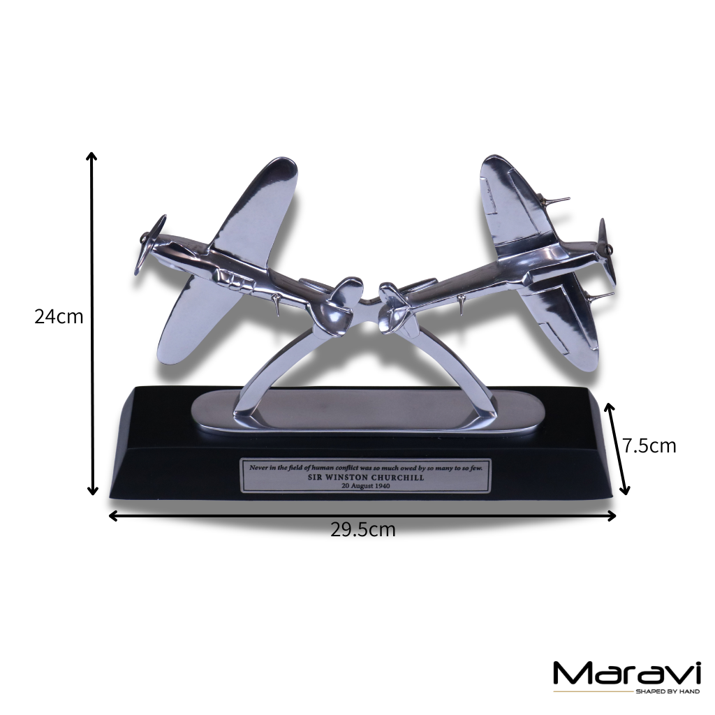 Battle of Britain Spitfire and Hurricane Tribute Sculpture - Dimensions