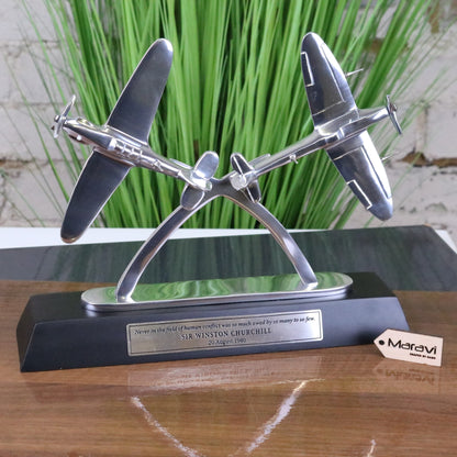 Battle of Britain Spitfire and Hurricane Tribute Sculpture - Main image