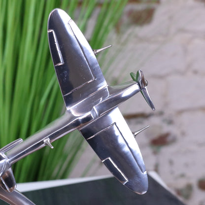 Battle of Britain Spitfire and Hurricane Tribute Sculpture - Closeup of Detailing on Hurricane