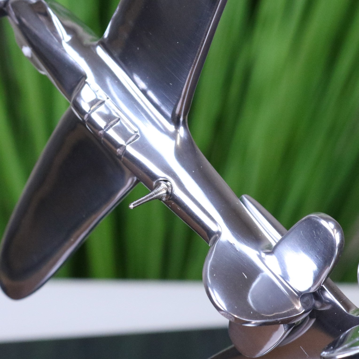 Battle of Britain Spitfire and Hurricane Tribute Sculpture - Closeup of Antenna