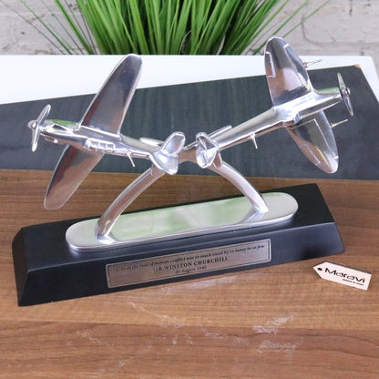 Battle of Britain Spitifire and Hurricane Tribute Sculpture - Angled Front View