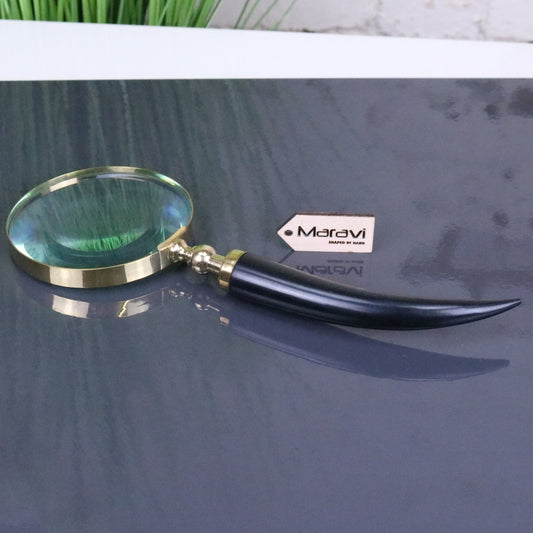 Belora Magnifying Glass Vintage Style Black Horn Handle - Main Image
