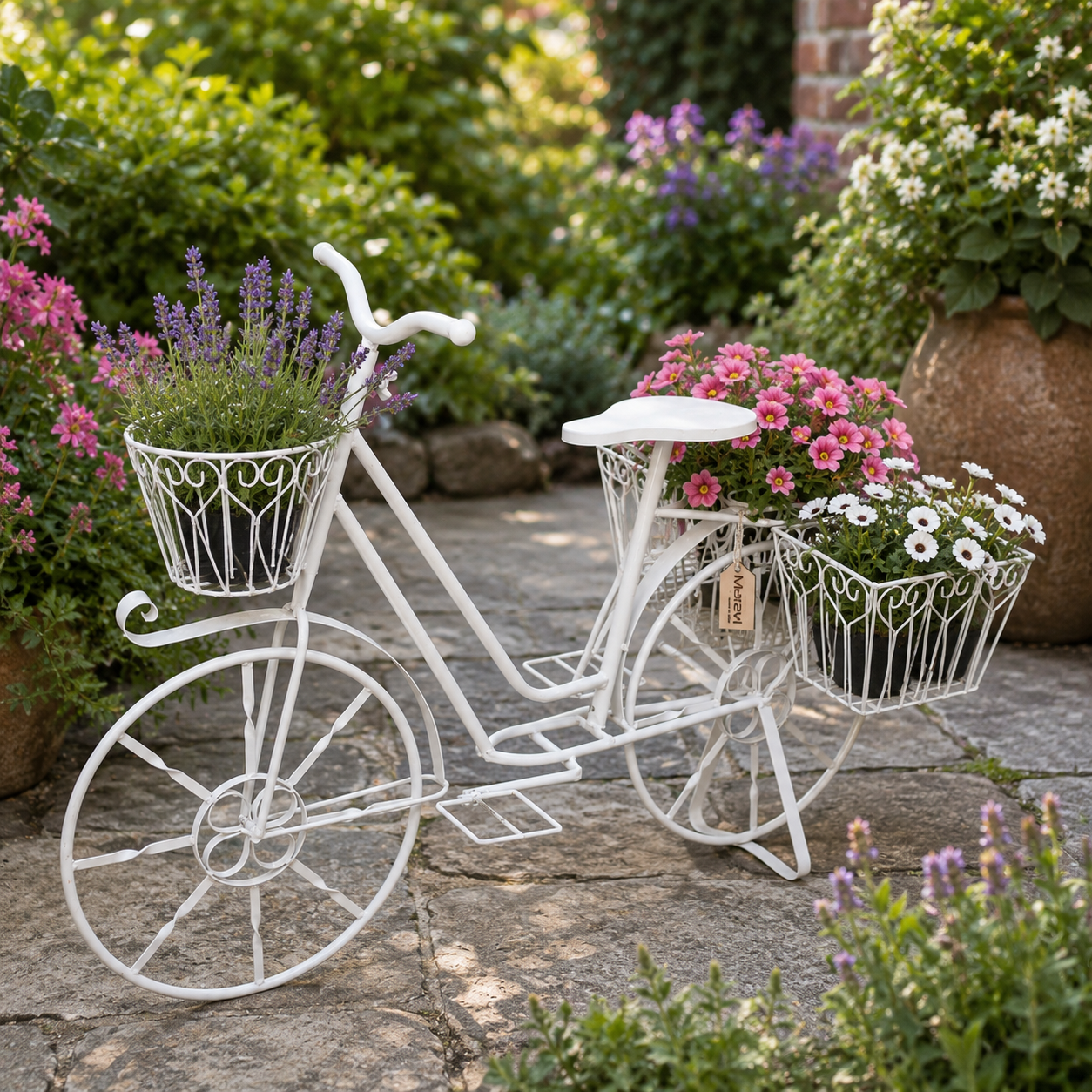 Belura Large Bicycle Planter - Lifestyle Image