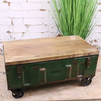 Bira Military Coffee Table - Rear View