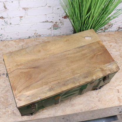 Bira Military Coffee Table - Top View