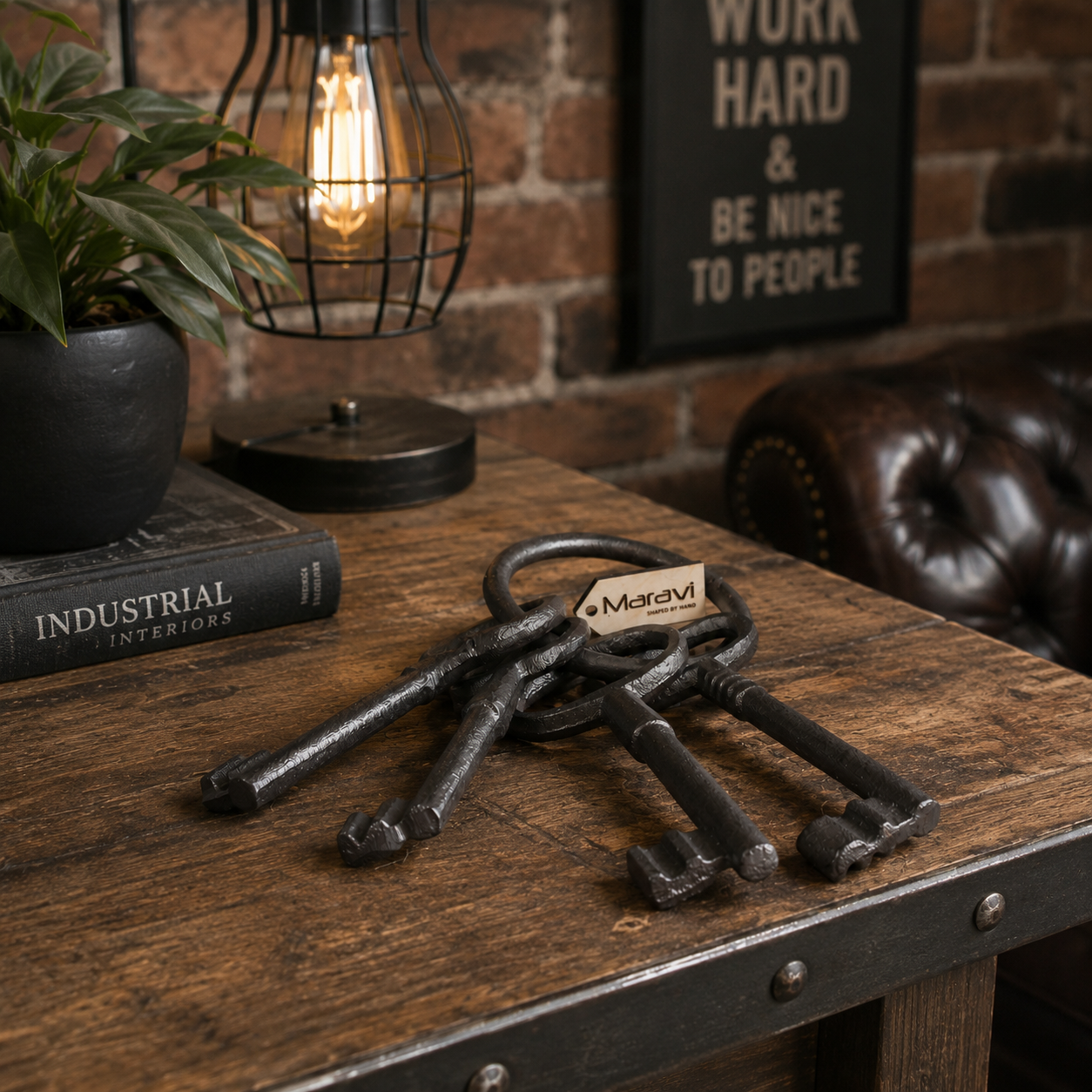 Bofli Large Ornamental Keys Bunch - Lifestyle Image