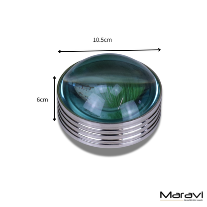 Chavira Domed Magnifying Glass Paperweight - Dimensions