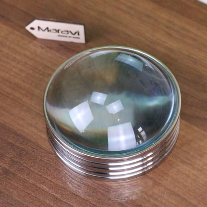 Chavira Domed Magnifying Glass Paperweight - Top View