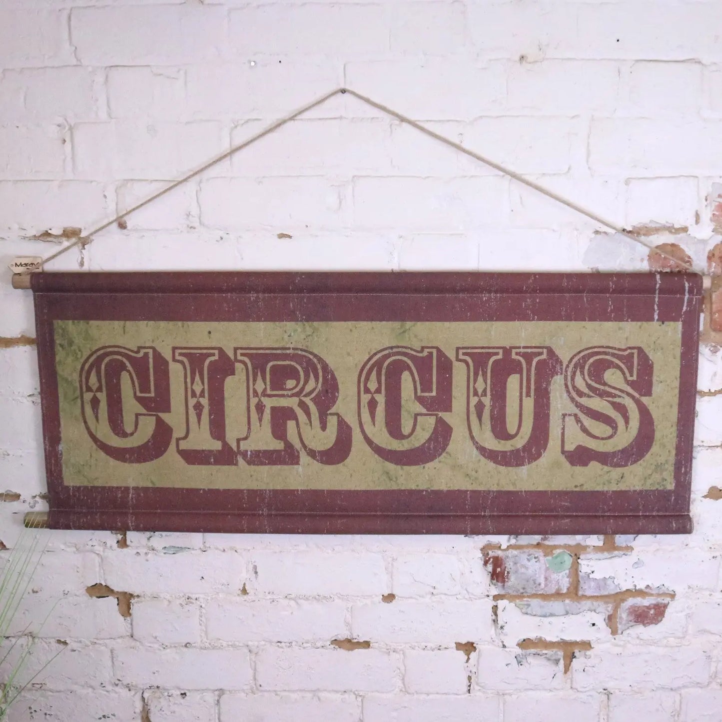 Circus Sign Canvas Wall Art - Main Image