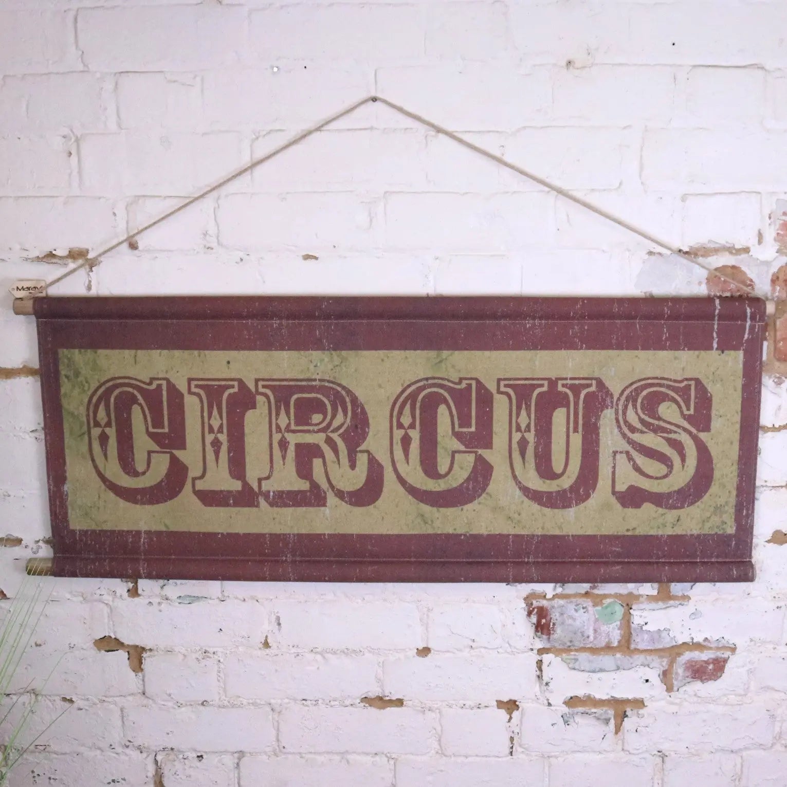 Circus Sign Canvas Wall Art - Main Image
