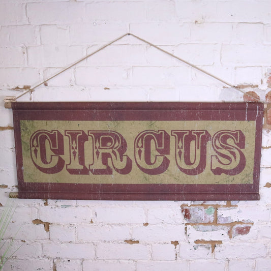 Circus Sign Canvas Wall Art - Main Image