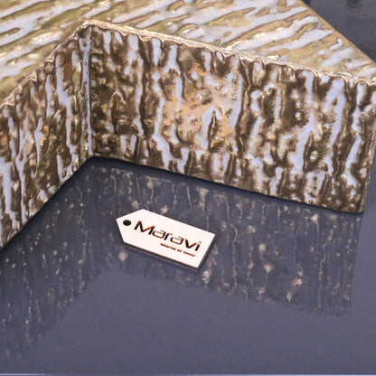 Dakini Large Star Decoration Gold Vintage Finish - Closeup of Paint 2