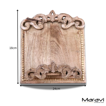 Darvik Wooden Recipe Book Stand - Dimensions