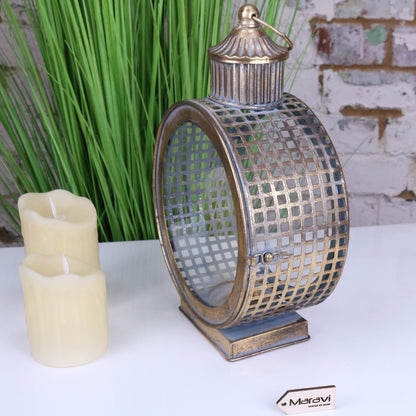 Divra Moroccan Style Round Lantern - Side View