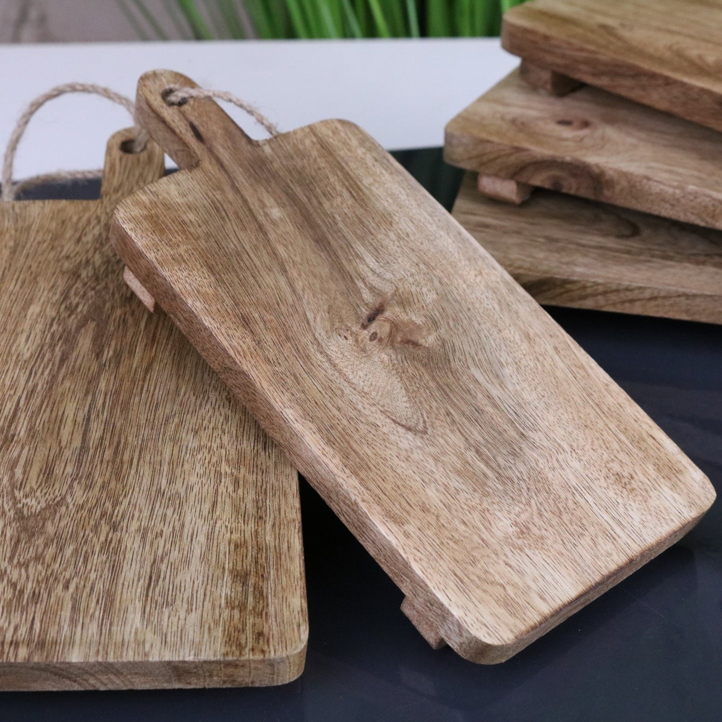 Falora Set of 6 Mini Cheese Boards 20cm Mango Wood