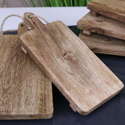 Falora Set of 6 Mini Cheese Boards 20cm Mango Wood