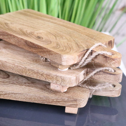 Falora Set of 6 Mini Cheese Boards 20cm Mango Wood
