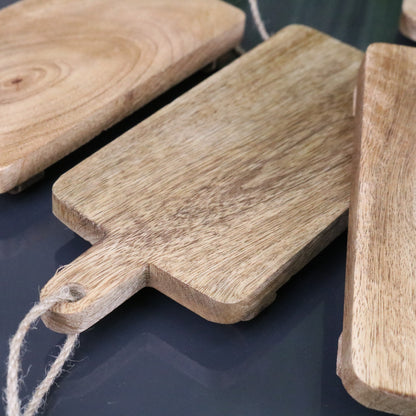 Falora Set of 6 Mini Cheese Boards 20cm Mango Wood