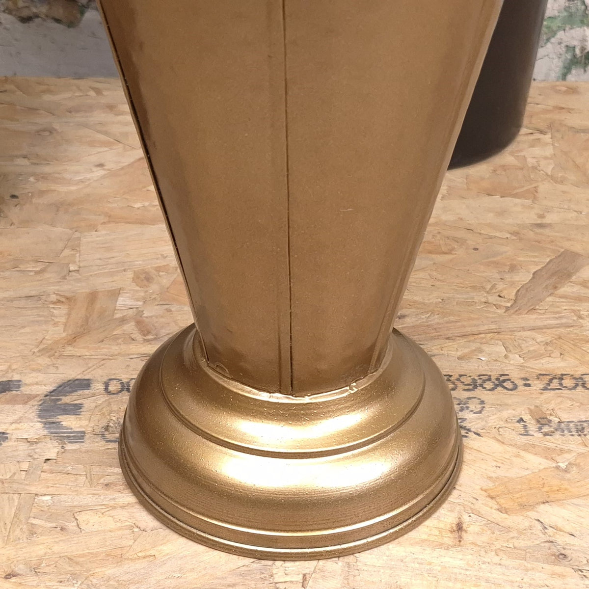 Firana Antique Gold Umbrella Stand - Closeup of Base