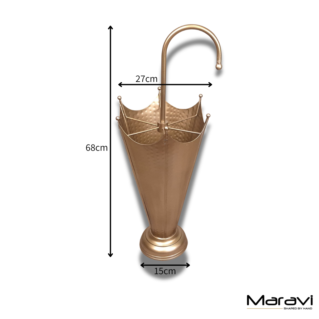 Firana Antique Gold Umbrella Stand