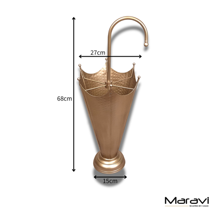 Firana Antique Gold Umbrella Stand