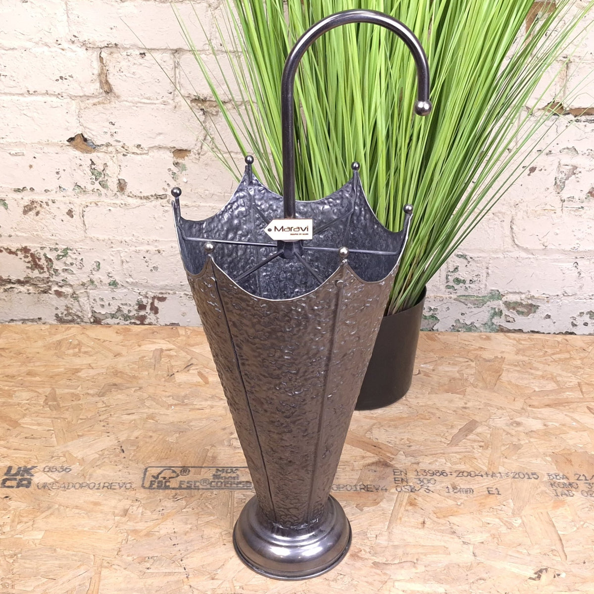 Harika Gunmetal Umbrella Stand - Main Image