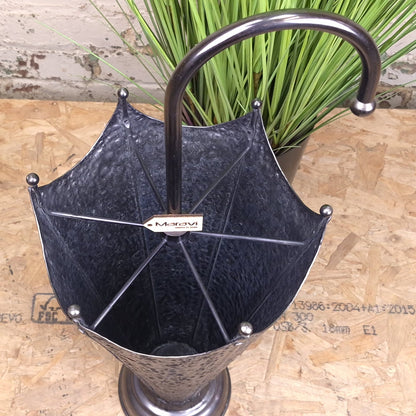 Harika Gunmetal Umbrella Stand - Top View